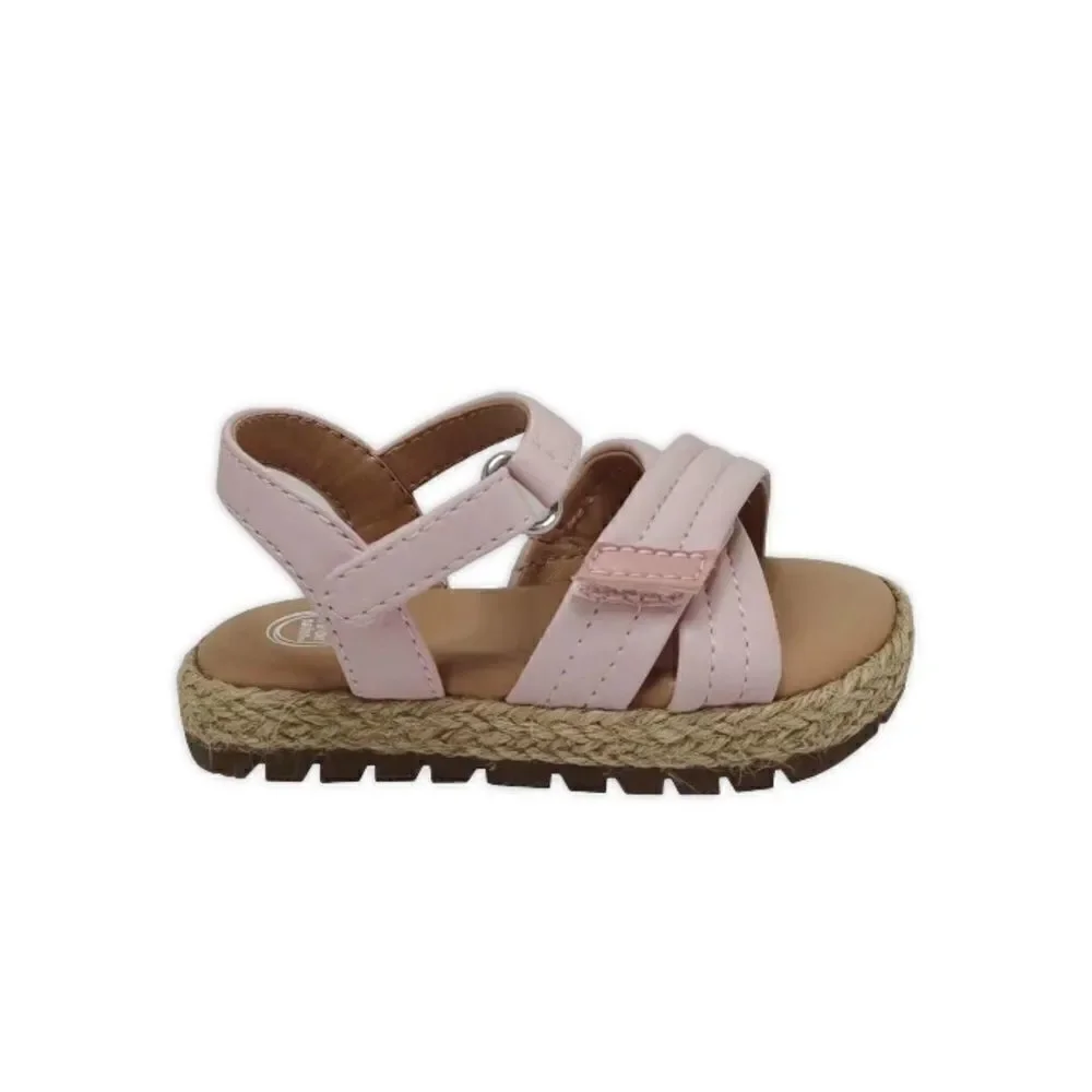 Baby Girl Summer Footbed & Crossover Comfy Sandals Shoes 2-Pack Size 2